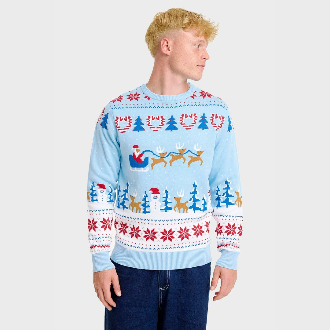 Christmas Wonderland Christmas Sweter Męskie