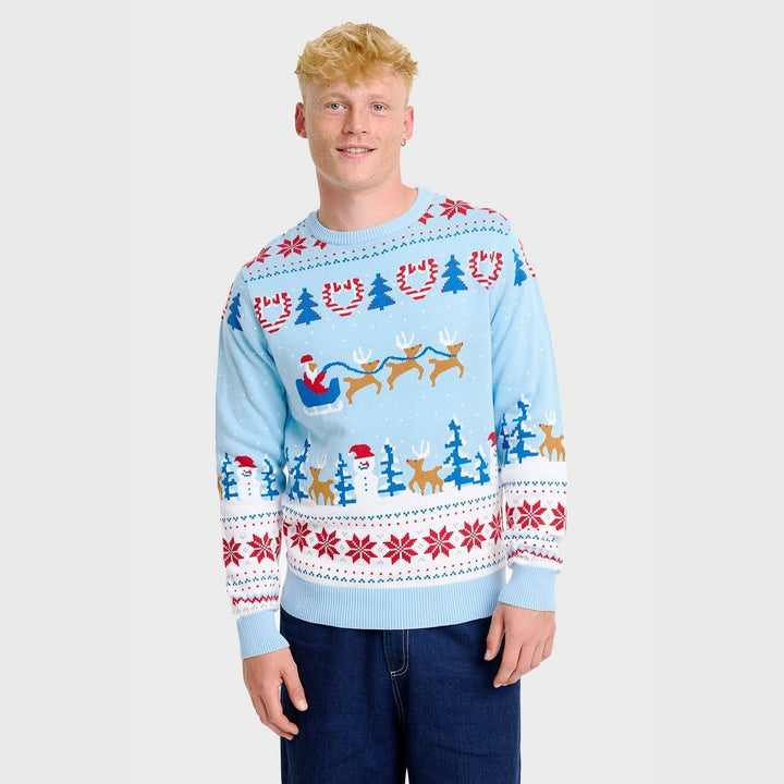 Christmas Wonderland Christmas Sweter Męskie
