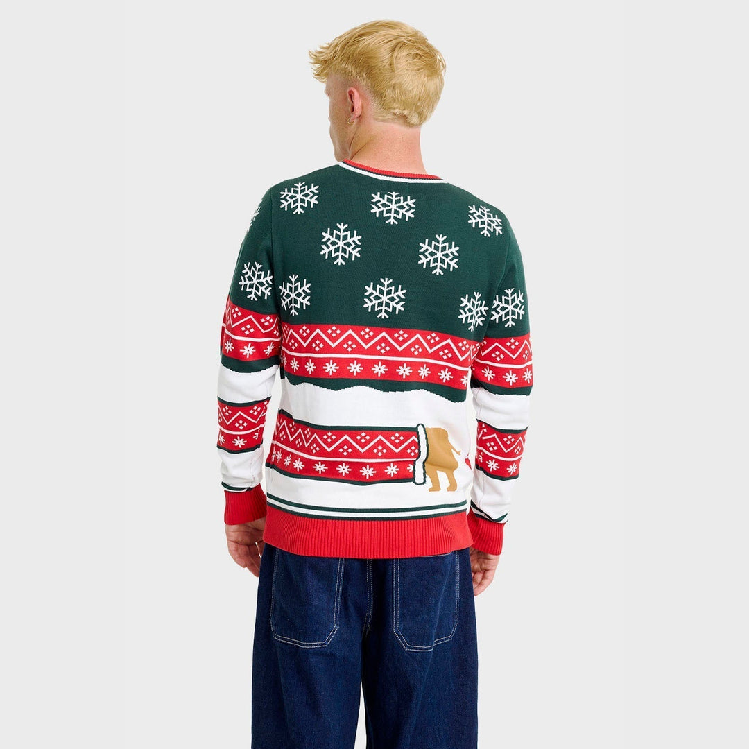Dashing Wokół Christmas Sweter Męskie
