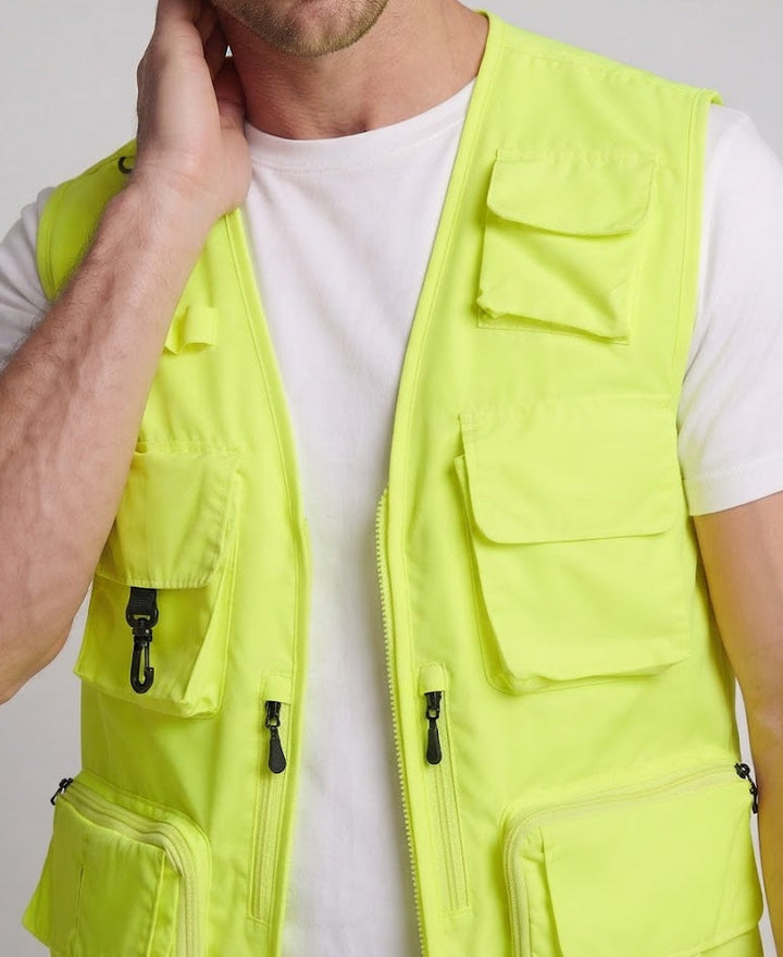 Męska multifunctional outdoorowy utility kamizelka z numerous kieszeniami i mesh lwwg