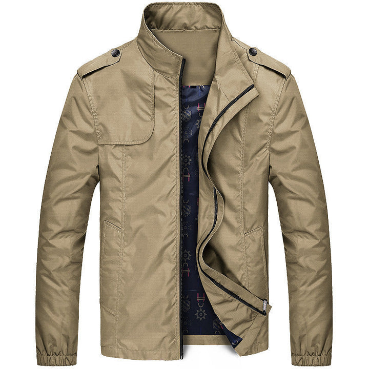 Męska lekka field Blouson w Slim Fit z stójką i Shoulder Flaps