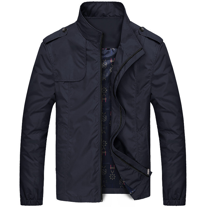 Męska lekka field Blouson w Slim Fit z stójką i Shoulder Flaps