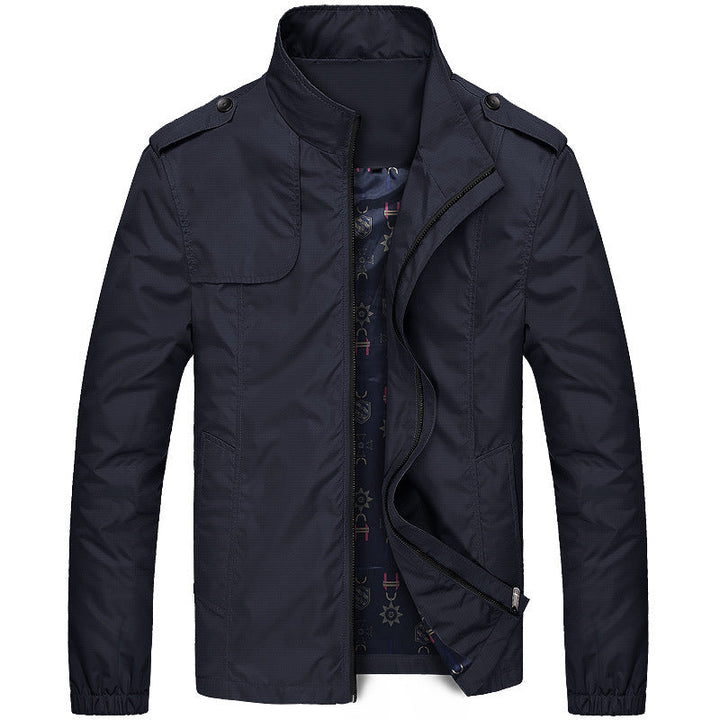 Męska lekka field Blouson w Slim Fit z stójką i Shoulder Flaps