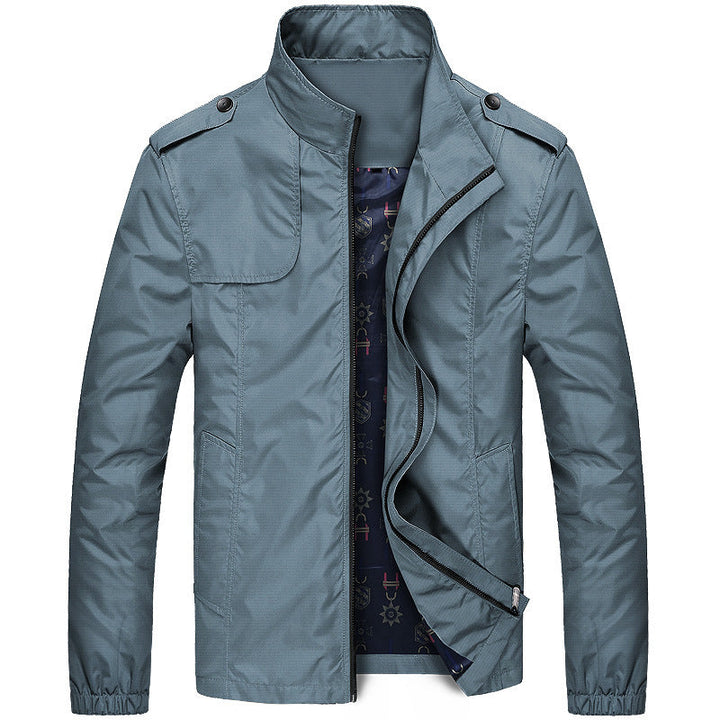 Męska lekka field Blouson w Slim Fit z stójką i Shoulder Flaps