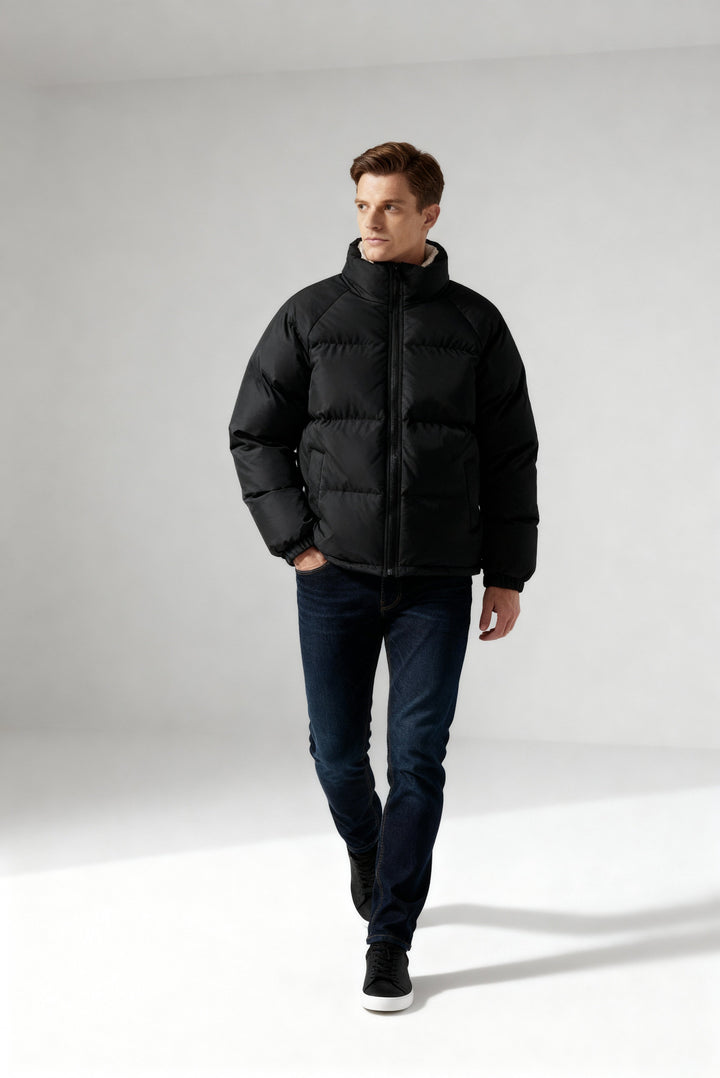 | Fleece-Lined Puffer Kurtka
