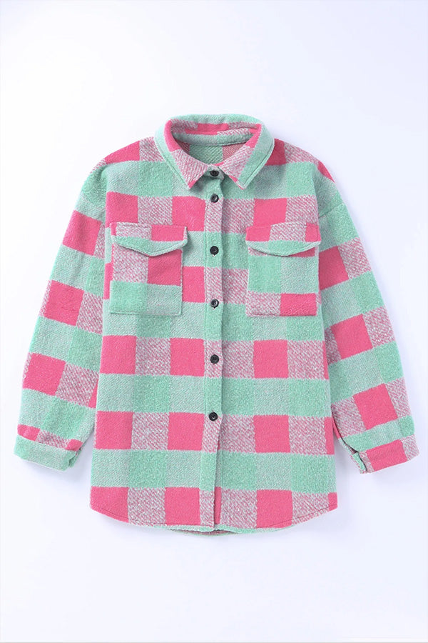 Krata kolor Block casualowo oversize kurtka