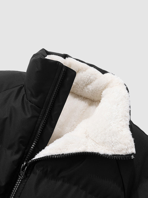 | Fleece-Lined Puffer Kurtka