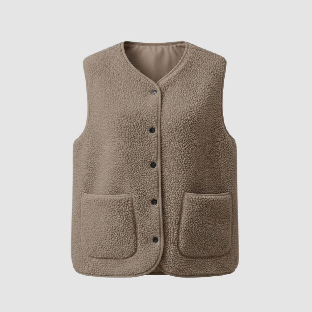 Wwter ciepła elegancki fleece kamizelka kobiet