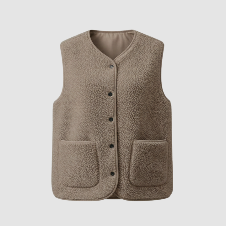 Wwter ciepła elegancki fleece kamizelka kobiet