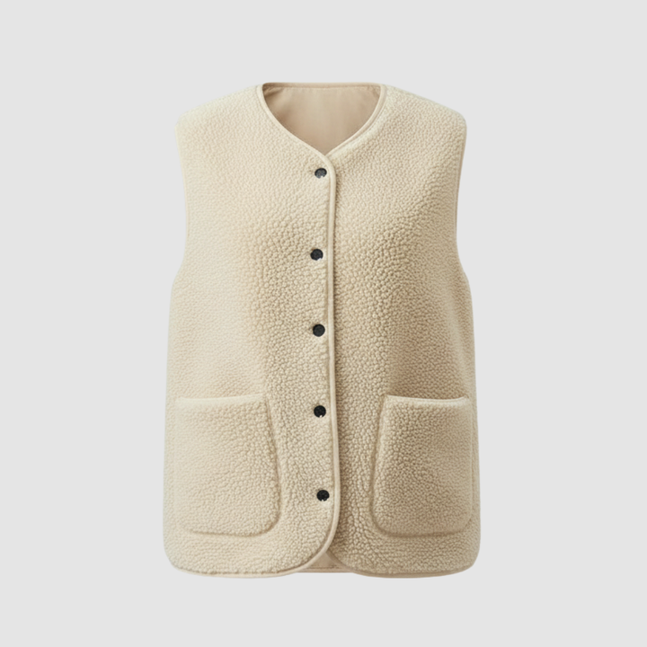 Wwter ciepła elegancki fleece kamizelka kobiet