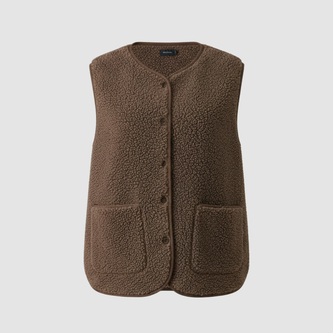 Wwter ciepła elegancki fleece kamizelka kobiet