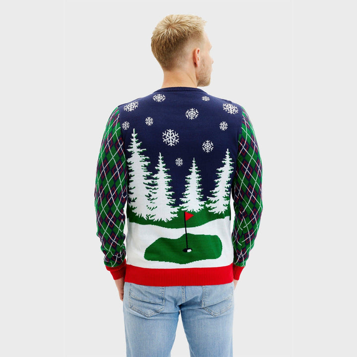 Ho Ho Hole W One Christmas Sweter Męskie