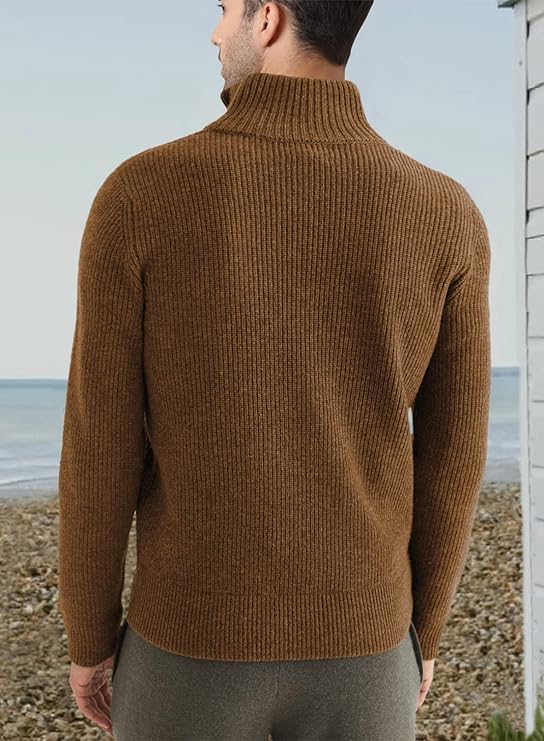 Stylowy Sweter z zamkiem dla Męskie (Włoski fason)
