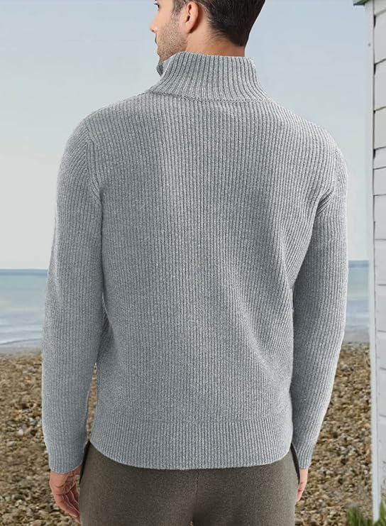 Stylowy Sweter z zamkiem dla Męskie (Włoski fason)