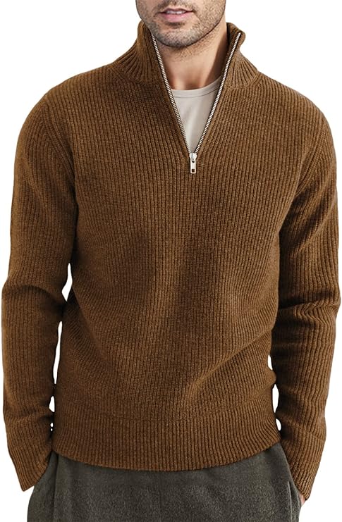 Stylowy Sweter z zamkiem dla Męskie (Włoski fason)