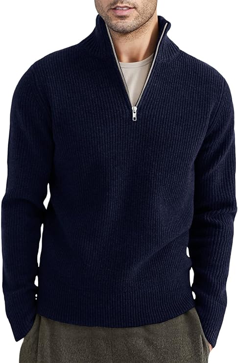 Stylowy Sweter z zamkiem dla Męskie (Włoski fason)