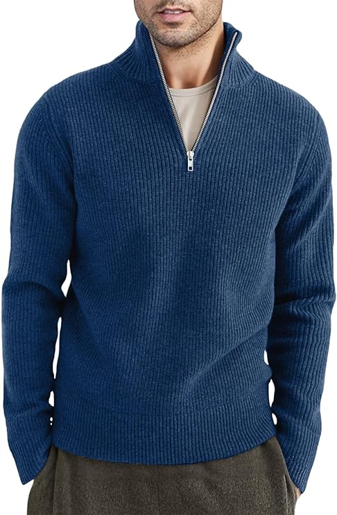 Stylowy Sweter z zamkiem dla Męskie (Włoski fason)