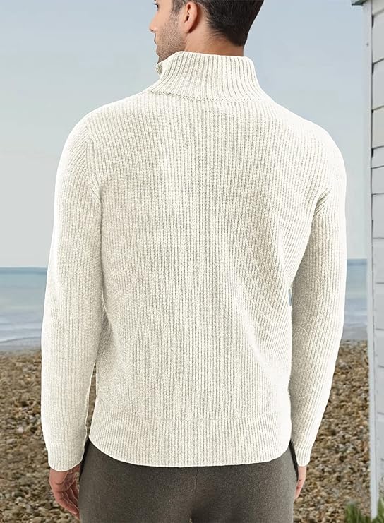 Stylowy Sweter z zamkiem dla Męskie (Włoski fason)