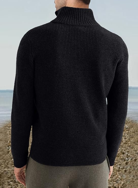 Stylowy Sweter z zamkiem dla Męskie (Włoski fason)