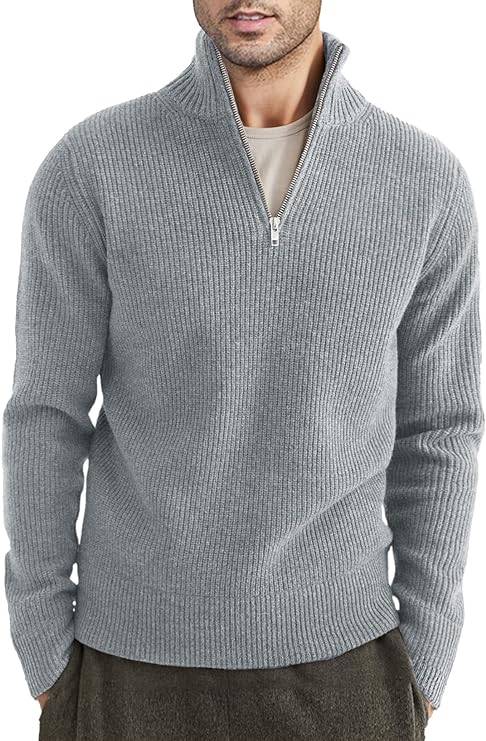 Stylowy Sweter z zamkiem dla Męskie (Włoski fason)