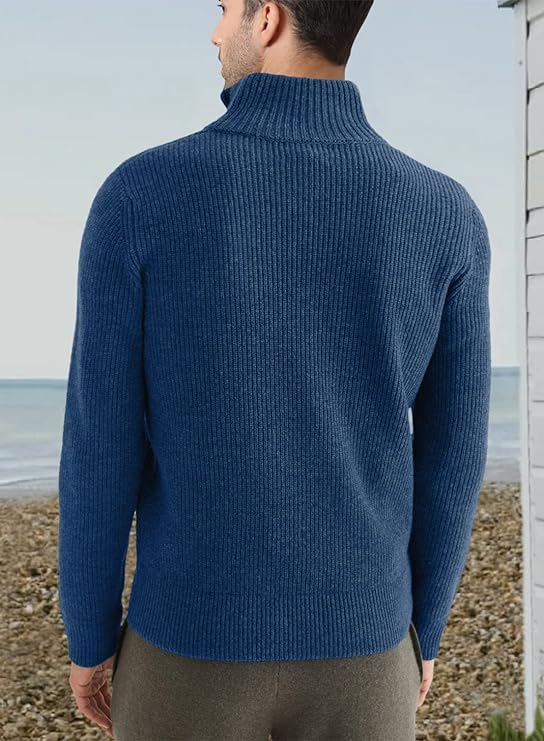 Stylowy Sweter z zamkiem dla Męskie (Włoski fason)