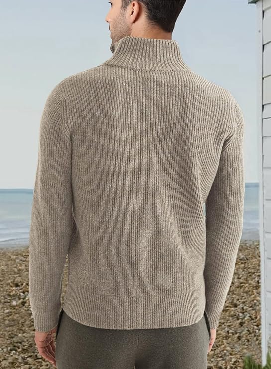 Stylowy Sweter z zamkiem dla Męskie (Włoski fason)