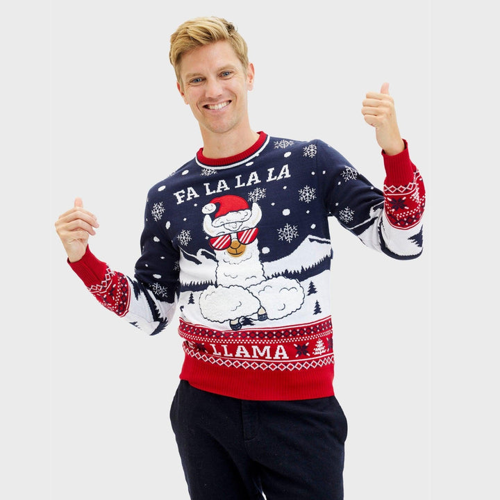 Fa La La La Llama Sweter Męska