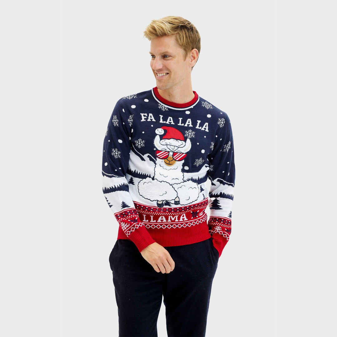 Fa La La La Llama Sweter Męska