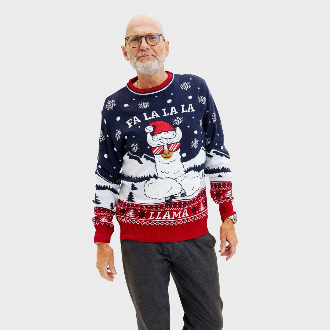 Fa La La La Llama Sweter Męska