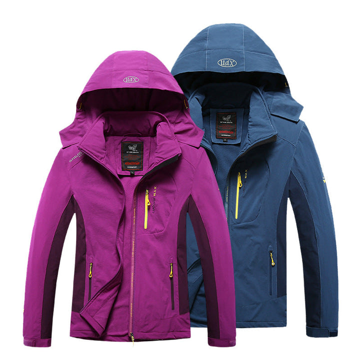 Damska water- i windproof softshellowa trekking kurtka z regulowanym hood Lumaza
