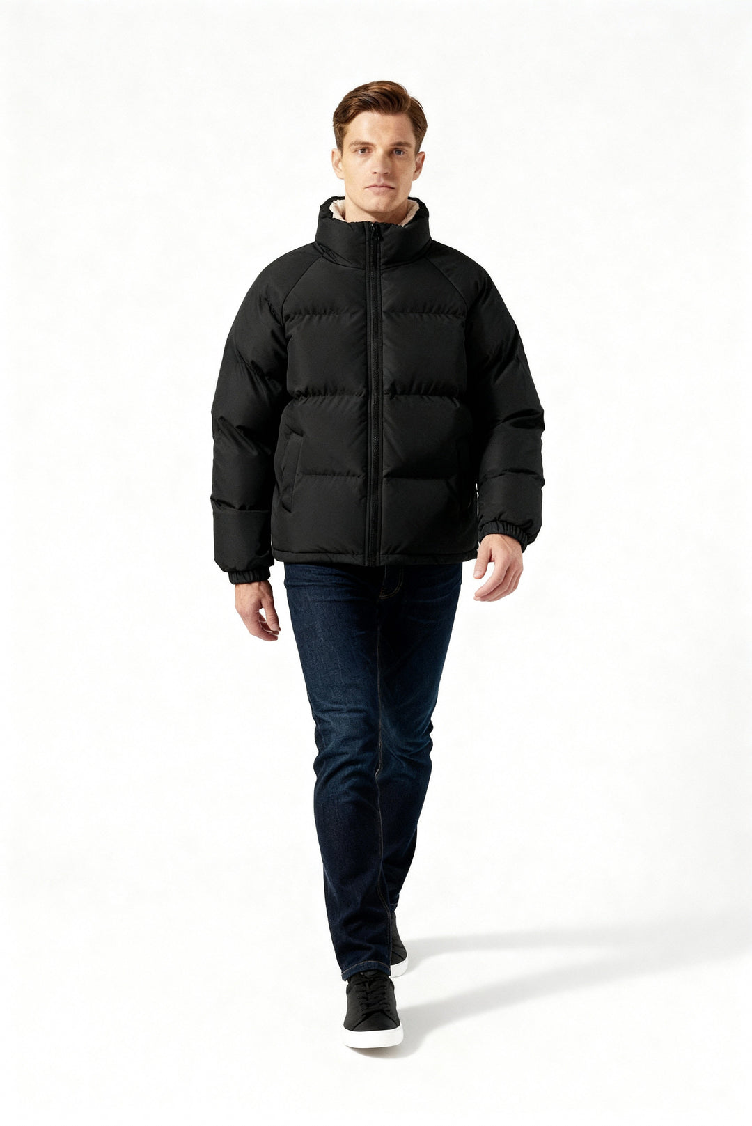 | Fleece-Lined Puffer Kurtka