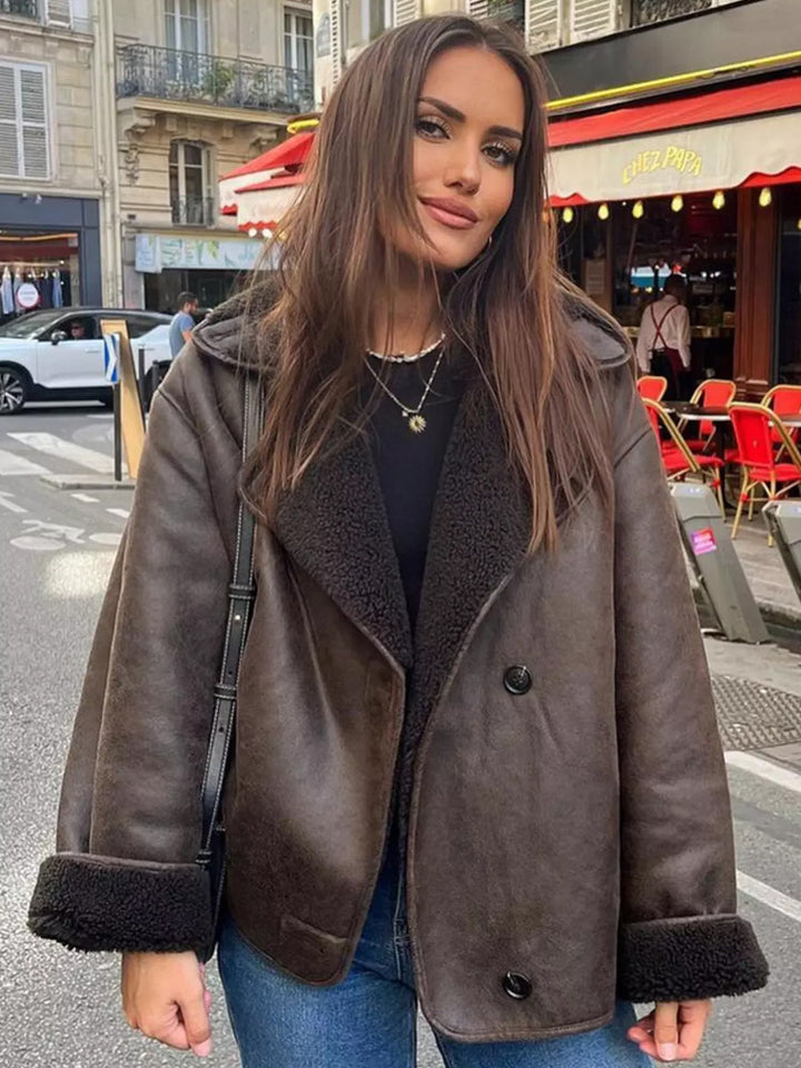 Oversize kamizelka dla Damska z Fur