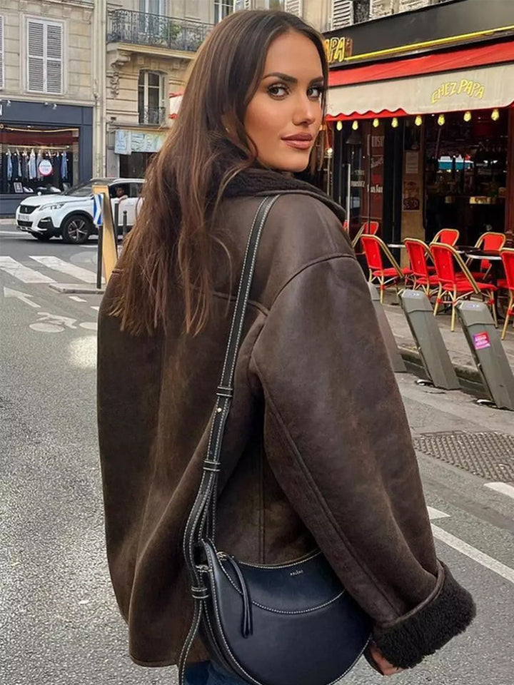 Oversize kamizelka dla Damska z Fur