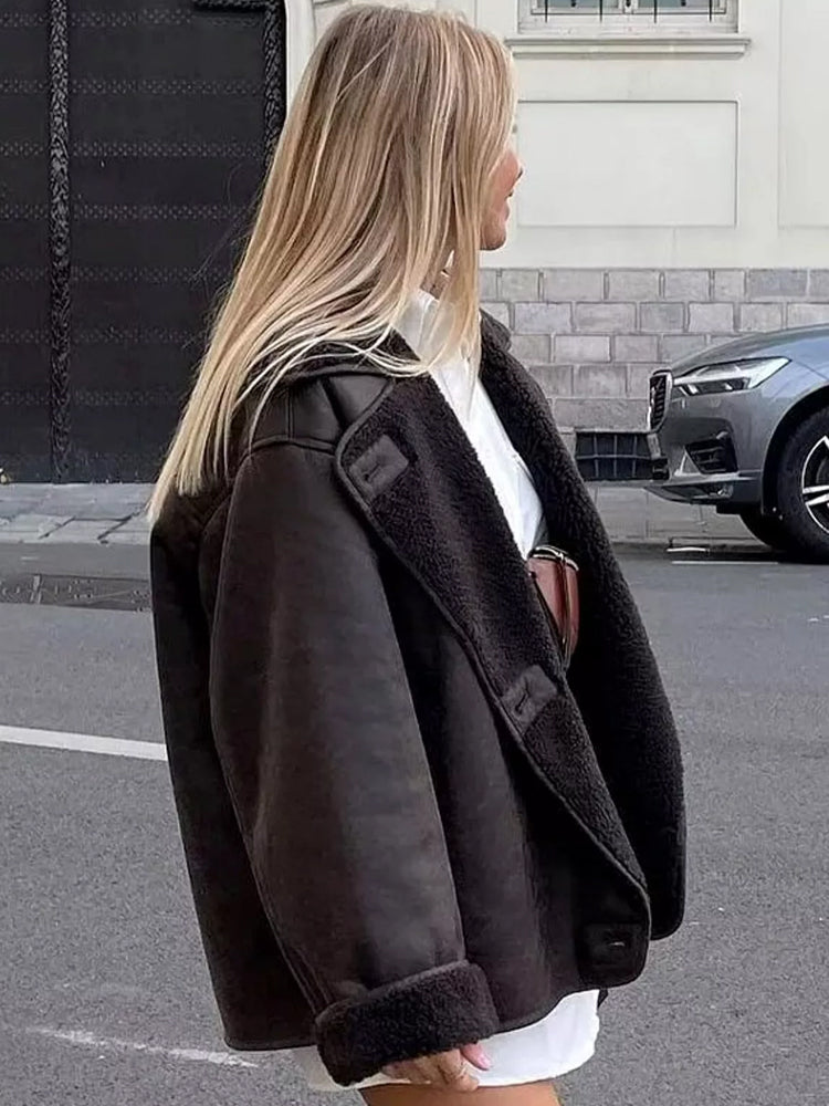 Oversize kamizelka dla Damska z Fur