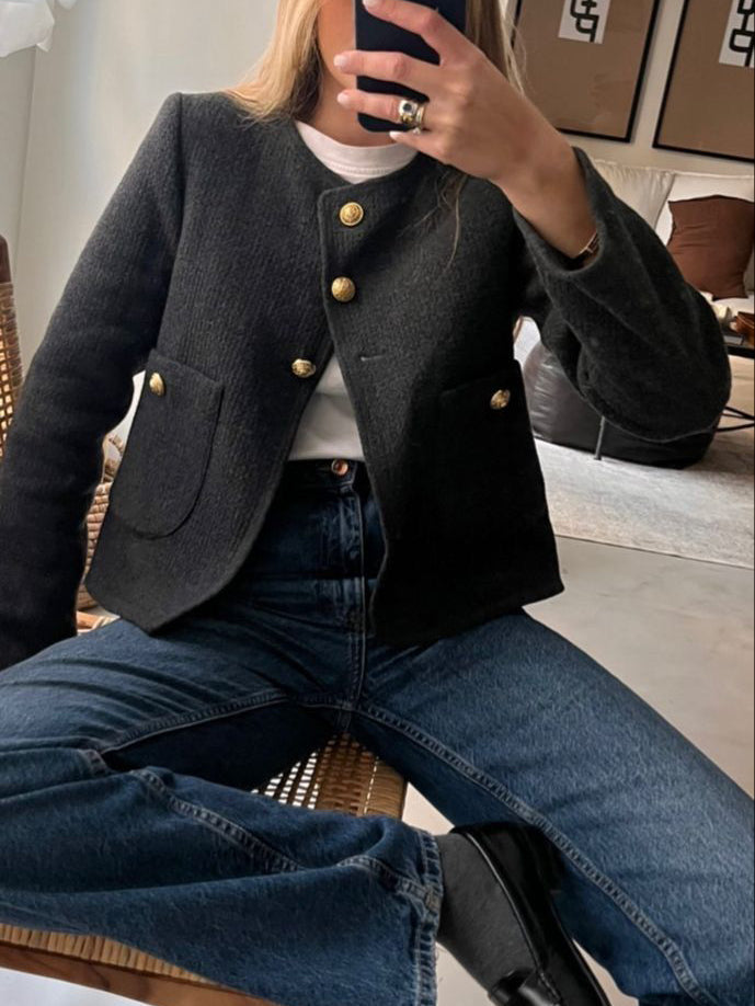 Money estetyka Tweed kurtka