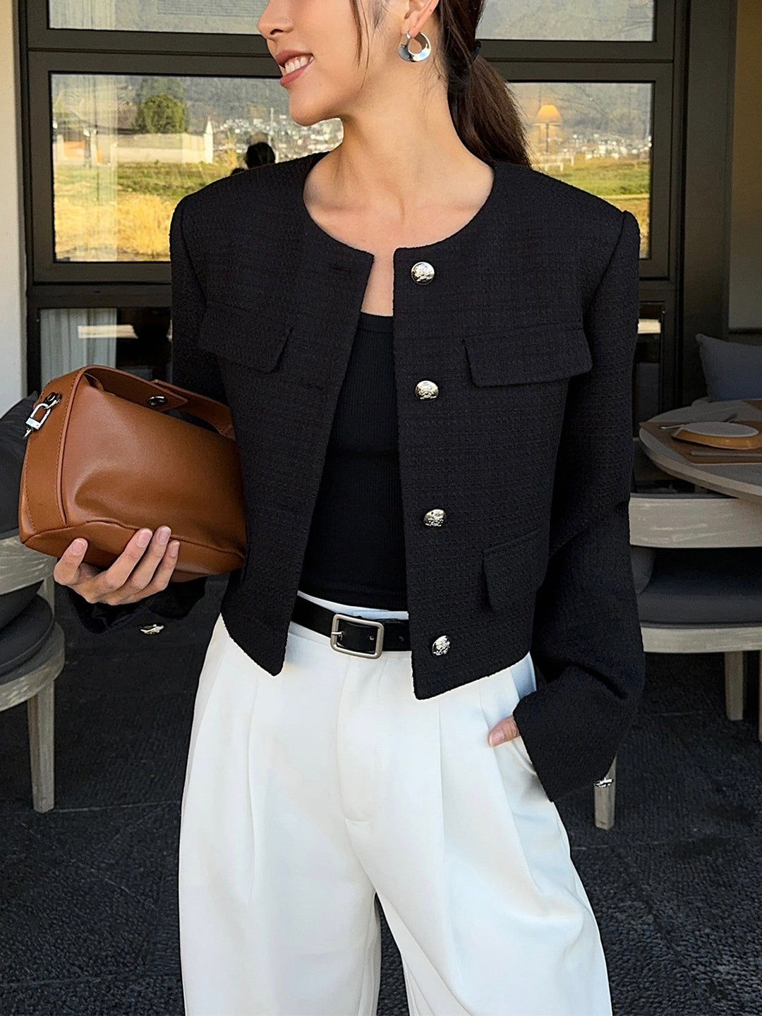 Down Tweed kurtka