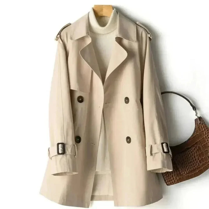 Belted Double-Breasted Trench płaszcz dla kobiet