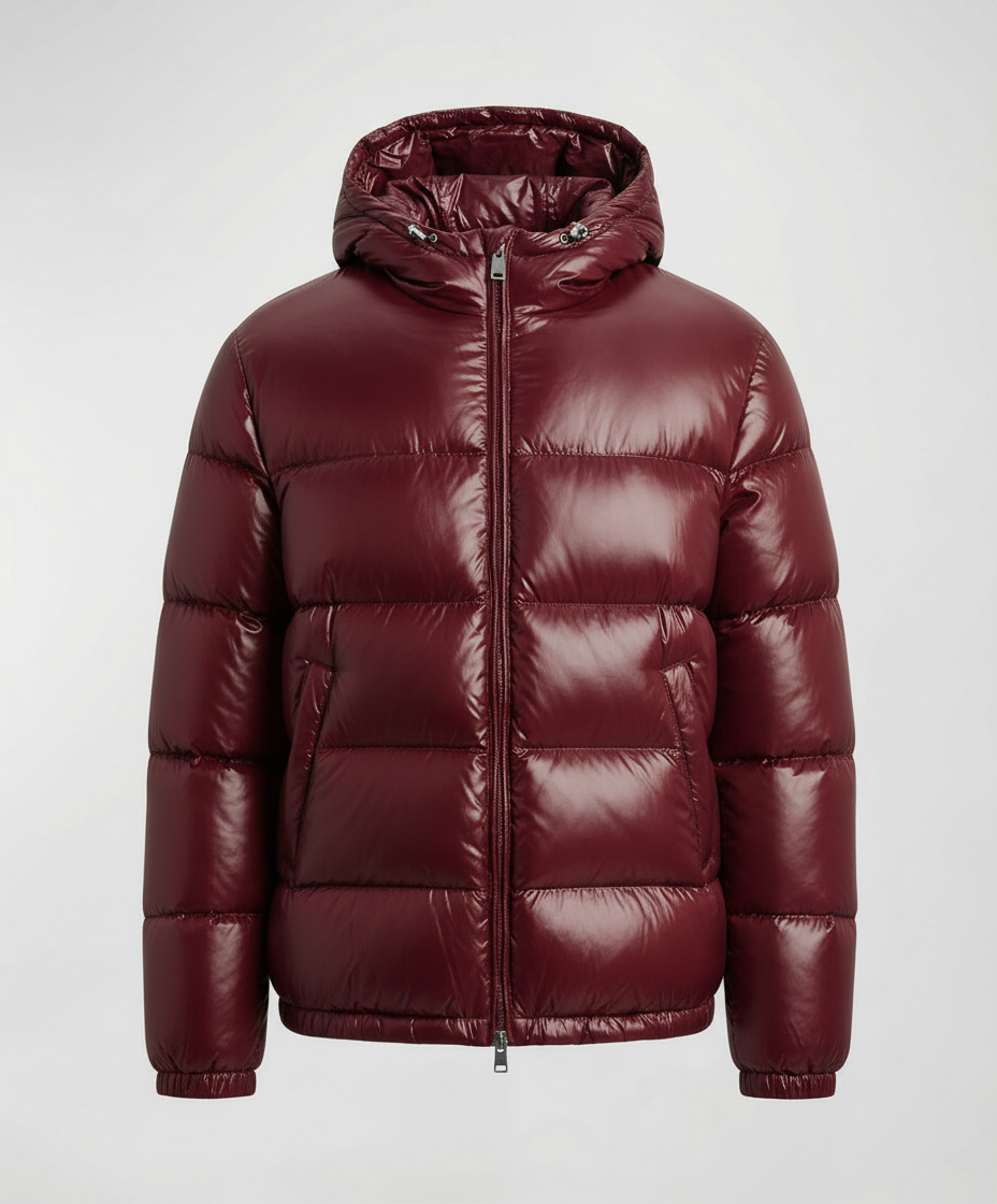 Unisex down kurtka pikowana