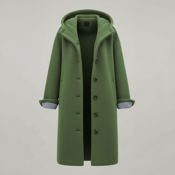 Elegancka Zimowy Płaszcz Damskie Komfort Długa Płaszcz Polar