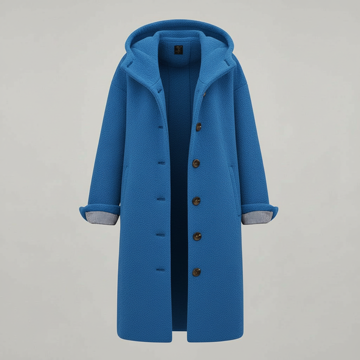Elegancka Zimowy Płaszcz Damskie Komfort Długa Płaszcz Polar