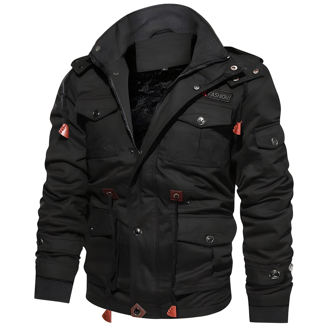 Eloura-Moda | Military kurtka z multiple kieszeniami