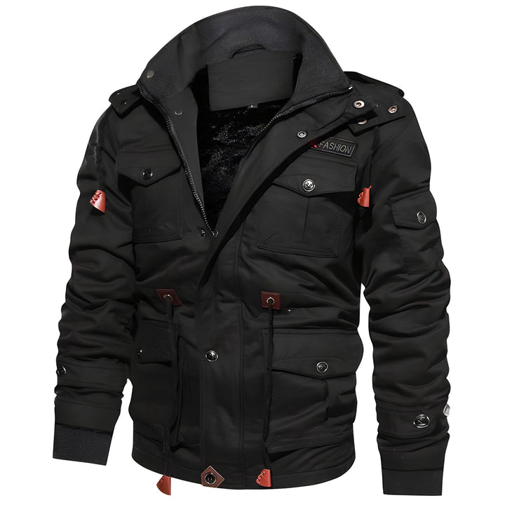 Eloura-Moda | Military kurtka z multiple kieszeniami
