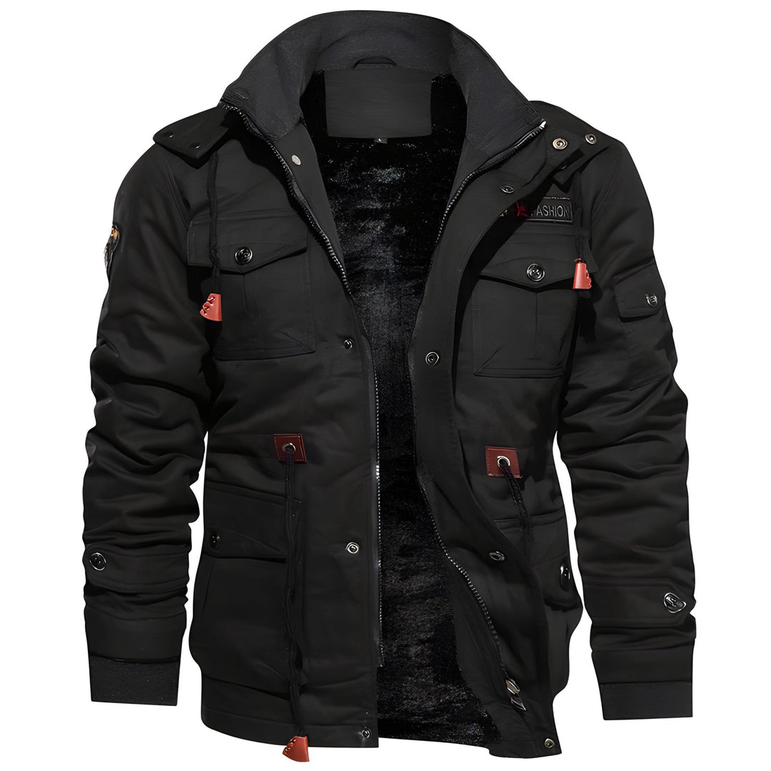 Eloura-Moda | Military kurtka z multiple kieszeniami