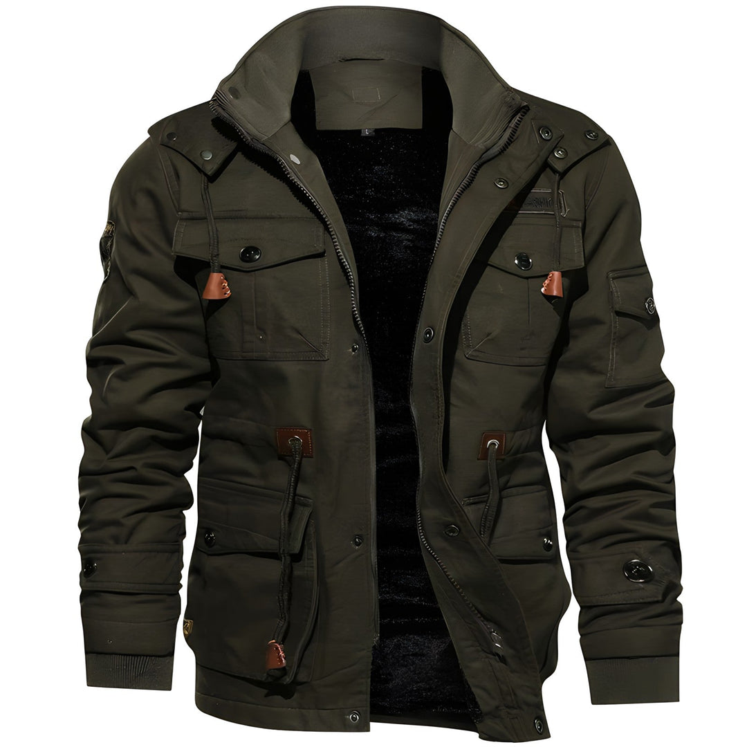 Eloura-Moda | Military kurtka z multiple kieszeniami