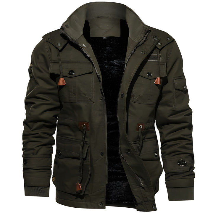 Eloura-Moda | Military kurtka z multiple kieszeniami