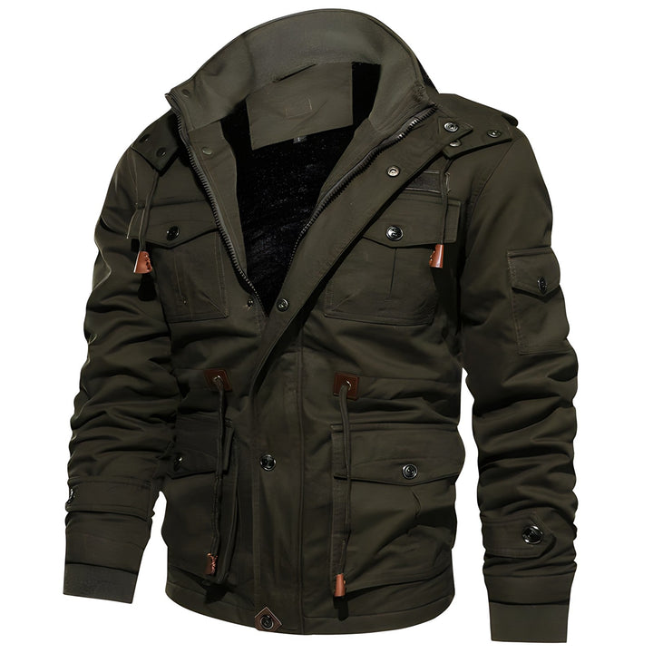 Eloura-Moda | Military kurtka z multiple kieszeniami