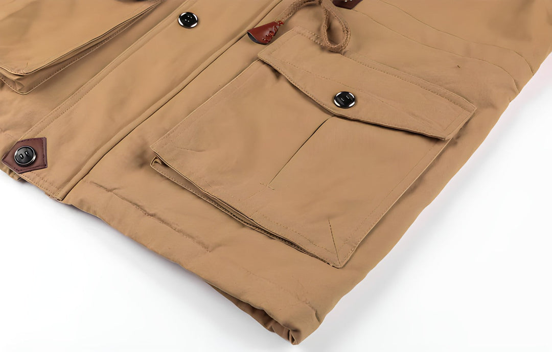Eloura-Moda | Military kurtka z multiple kieszeniami
