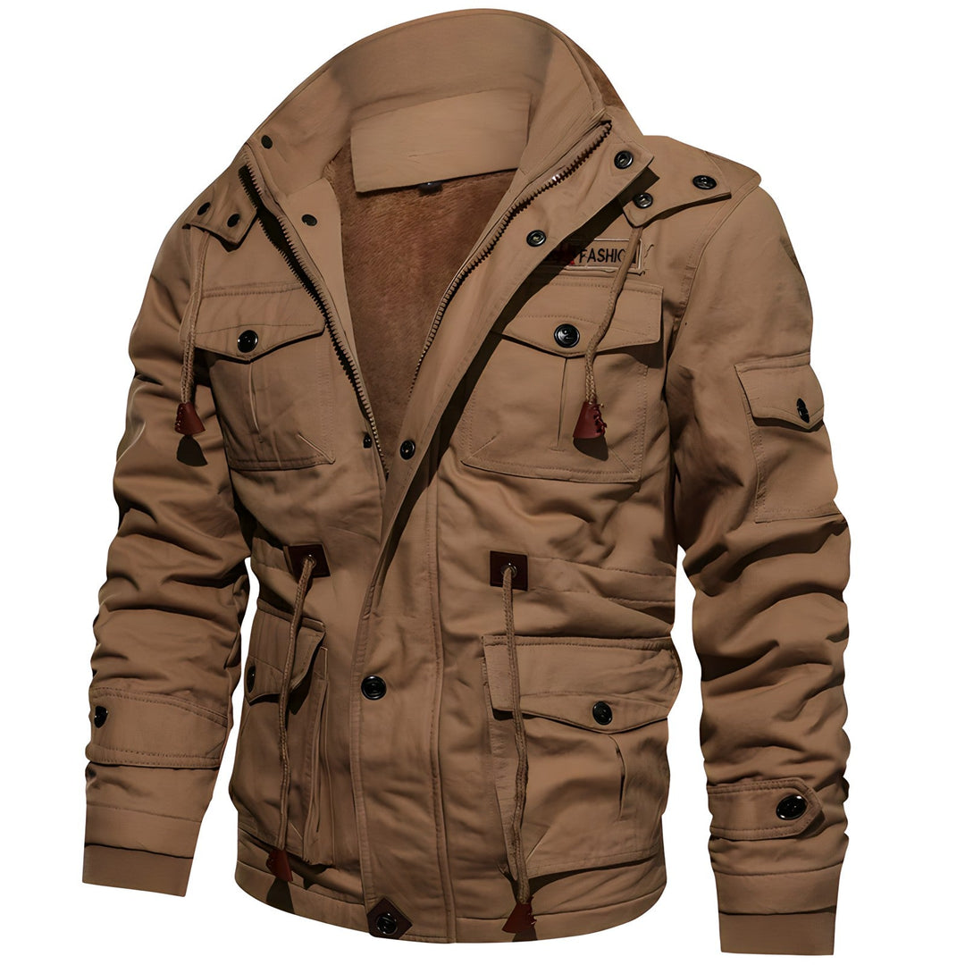 Eloura-Moda | Military kurtka z multiple kieszeniami
