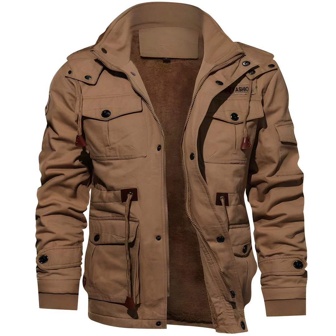 Eloura-Moda | Military kurtka z multiple kieszeniami
