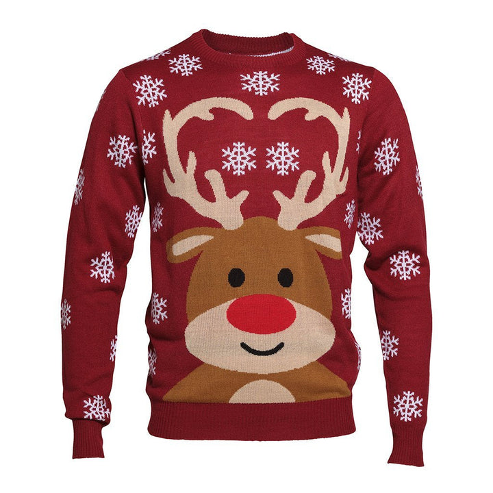Sweet Reindeer Christmas Sweter Męskie